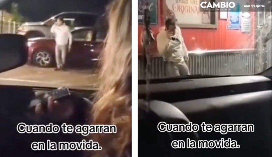 VIDEO: ¡Torcido cual bandido! Mujer cacha a su esposo ebrio saliendo de ver a &#039;las cariñosas&#039;