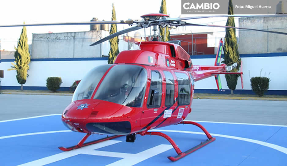 &quot;Arcángel&quot;, el helicóptero que vigilará Puebla capital (VIDEO)