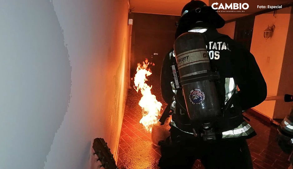 ¡Fuego! ¡Fuego! Tanque de gas en llamas desata fuerte incendio en casa de Loma Bella
