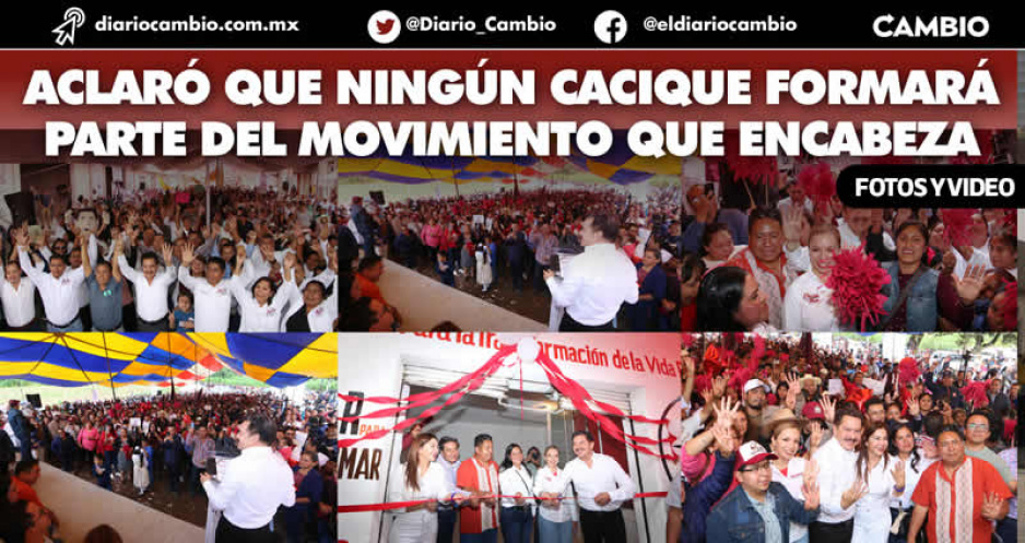 En Puebla se acabar&aacute; con los cacicazgos, adelanta Nacho Mier al visitar Quimixtl&aacute;n