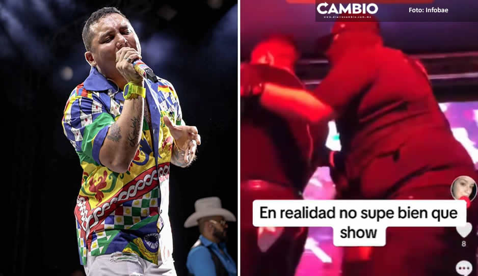 ¿En peligro de muerte? Bajan del escenario a Edwin Luna por presencia de comando armado  (VIDEO)