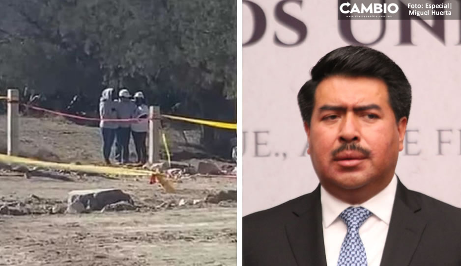 Restos en fosa clandestina de Palmar de Bravo corresponden a un cuerpo, confirma Aquino