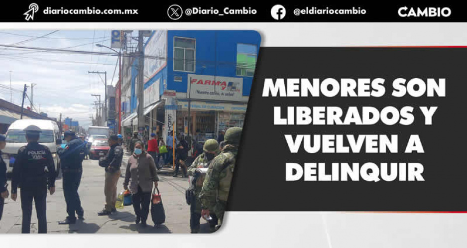 Comisario de Texmelucan se queja por liberación de menores que cometen algún delito; acusa reincidencias