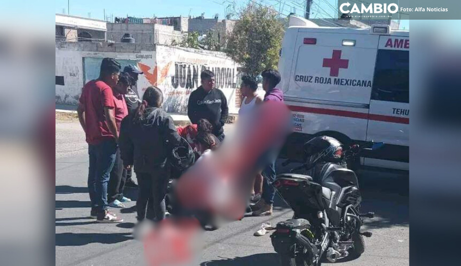 Cafre atropella a dos mujeres en Tehuacán; una está grave