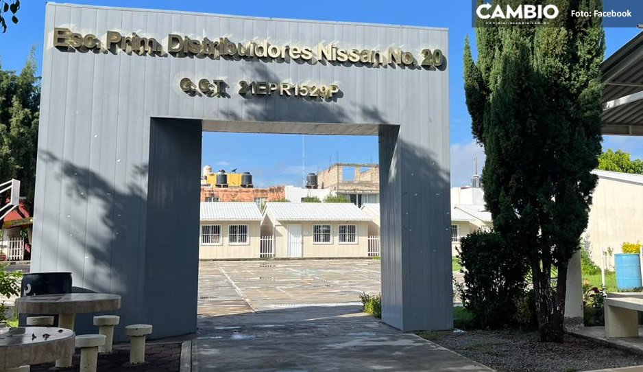 Motoladrones asaltan a padres de familia en primaria de San Pedro Cholula