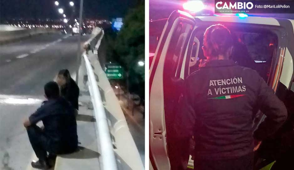 ¡Héroe! Agente de tránsito evita que joven se quite la vida en la Calzada Ignacio Zaragoza