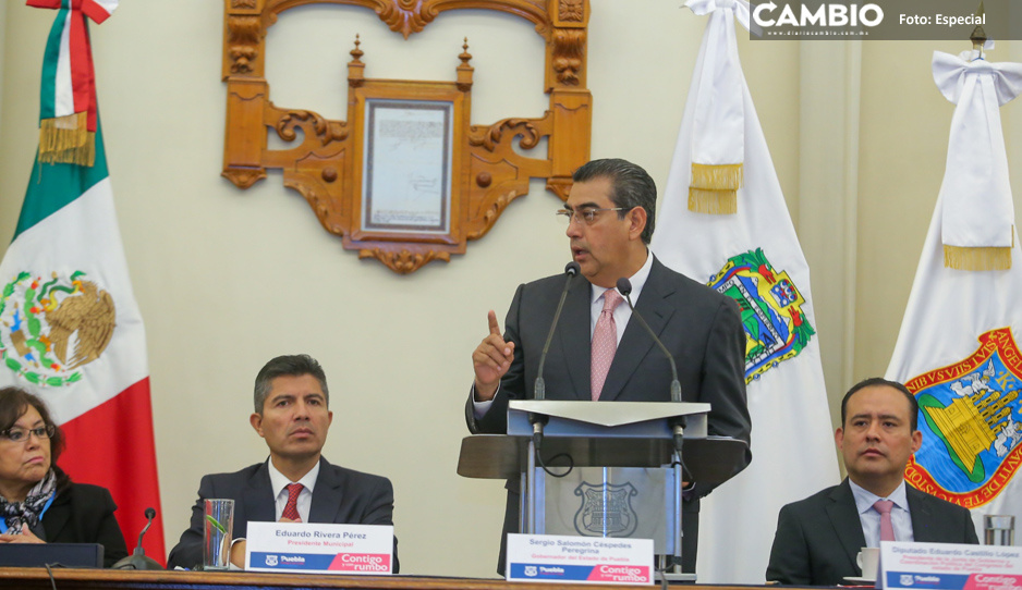 “No distraerse pensando en el futuro”, el mensaje que dio Sergio Salomón a Lalo durante su informe