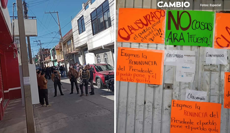 Con equipo antimotín reabren la presidencia auxiliar de Xalmimilulco (VIDEO)