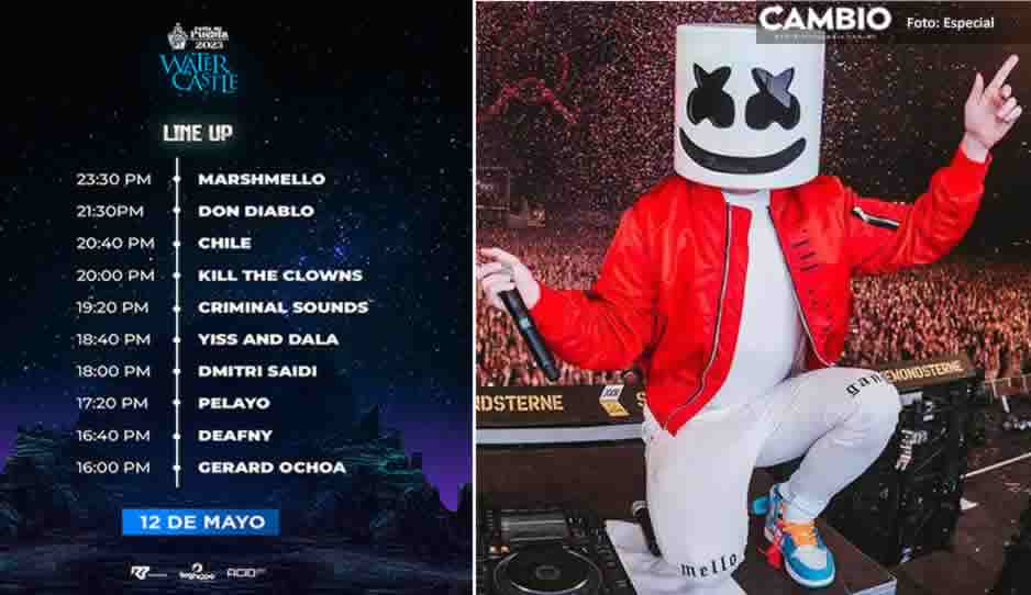¡Esta es la cartelera! Feria de Puebla vivirá una noche electrónica y Marshmello será el estelar