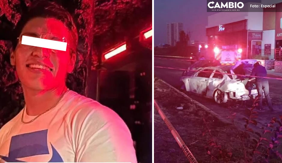 Buscan a Iván, manejaba el BMW donde murieron calcinados hermanos Herrerías en la Vía Atlixcáyotl