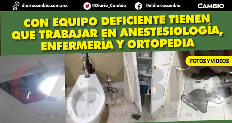 Fotos y videos revelan pésimas condiciones del Hospital Regional del ISSSTE de San Manuel