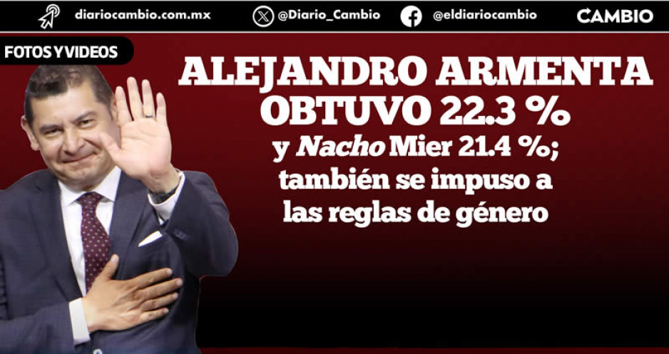 Gana Armenta la candidatura de Morena a Nacho Mier: ofrece unidad a todos los aspirantes