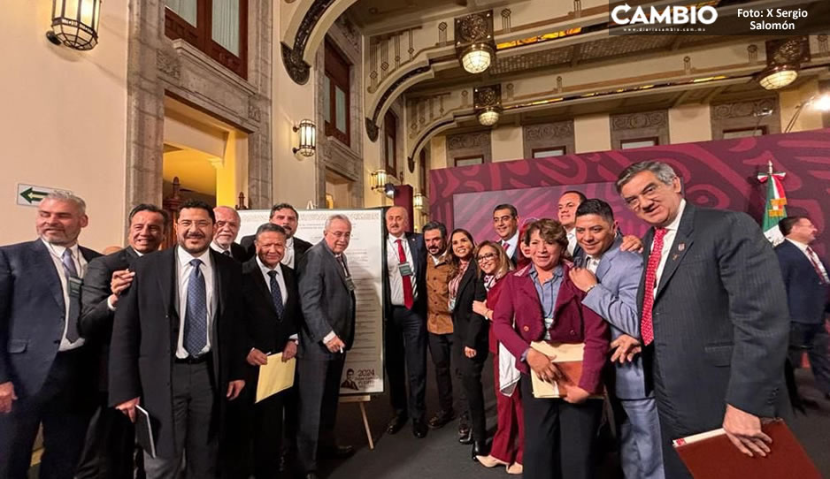 Asiste Sergio Salomón a reunión en Palacio Nacional para revisar avances del IMSS- Bienestar