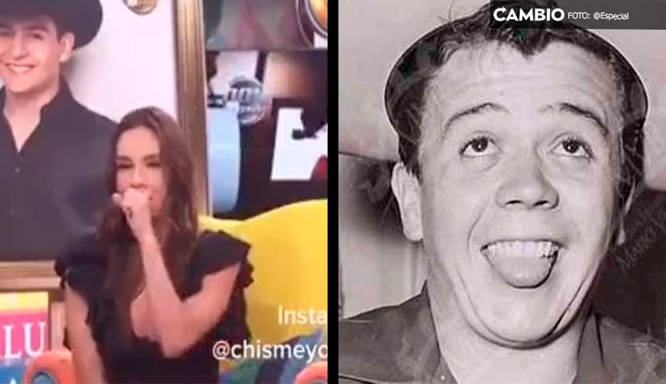 ¡Poseída por Chabelo! Tania Rincón imita sin querer la voz del actor hablando sobre Julián Figueroa