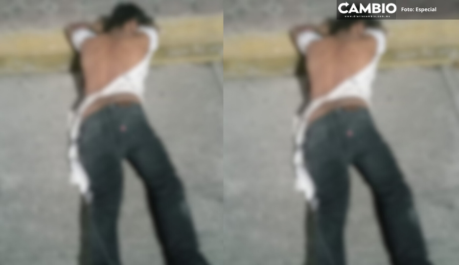 Justicieros detienen y golpean a presunto ladr&oacute;n en Texmelucan