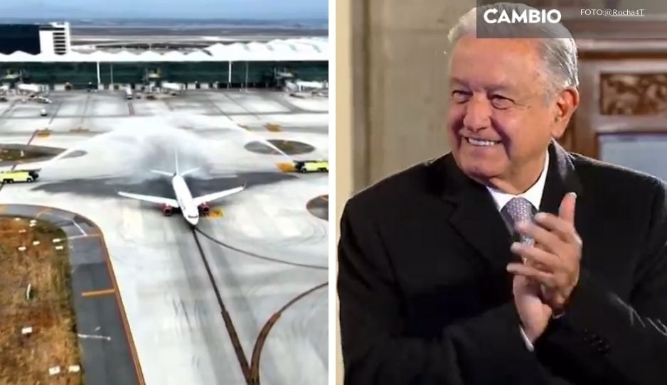 AMLO festeja reinicio de vuelos de Mexicana de Aviación (VIDEO)