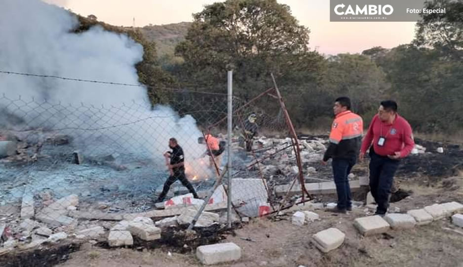 Dueño de polvorín que explotó en Amozoc no tenía permiso de SEDENA: Segob