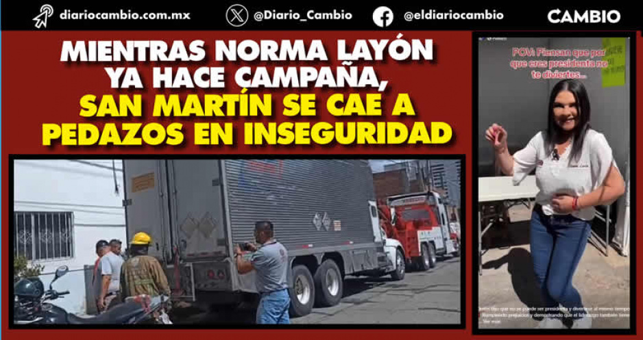 Inseguridad imparable en Texmelucan: en 12 horas roban tres camiones y asaltan a empleados de Megacable