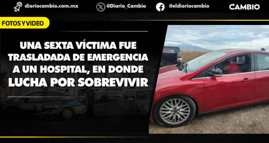 Otra masacre en Puebla: Comando ejecuta a 5 miembros de una familia en su propia casa