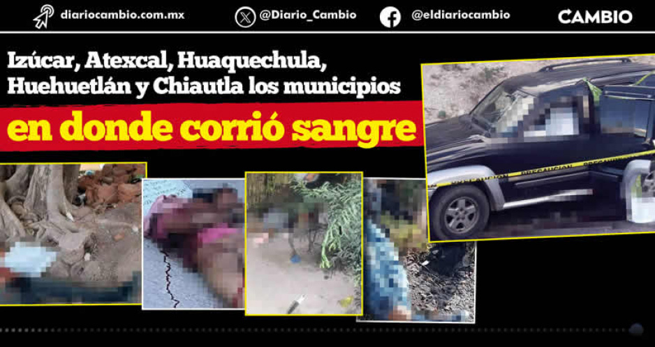 Agosto del horror: en 16 días van 10 asesinatos en la Mixteca poblana