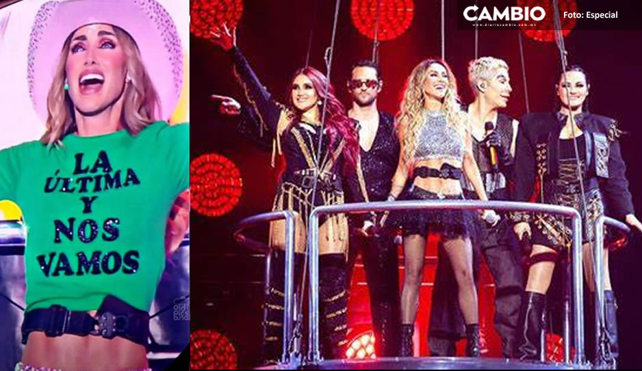 “La última y nos vamos” Anahí se viste con emotivo mensaje de despedida en concierto de RBD