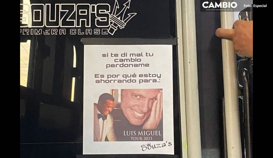 Chofer se queda con el cambio de pasajeros ¡quiere ver a Luis Miguel!