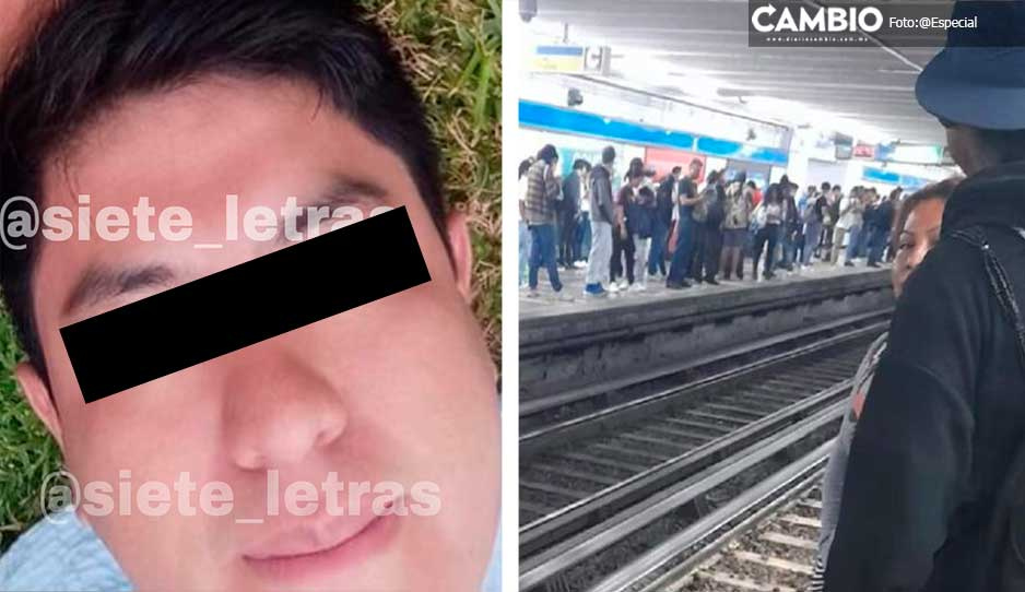 Difunden FOTO de Luis Arturo, joven que arrojó a Celia a las vías del metro Hidalgo