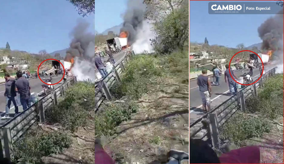 VIDEO: Así fue la rapiña en la Puebla-Orizaba en medio del martirio de los automovilistas