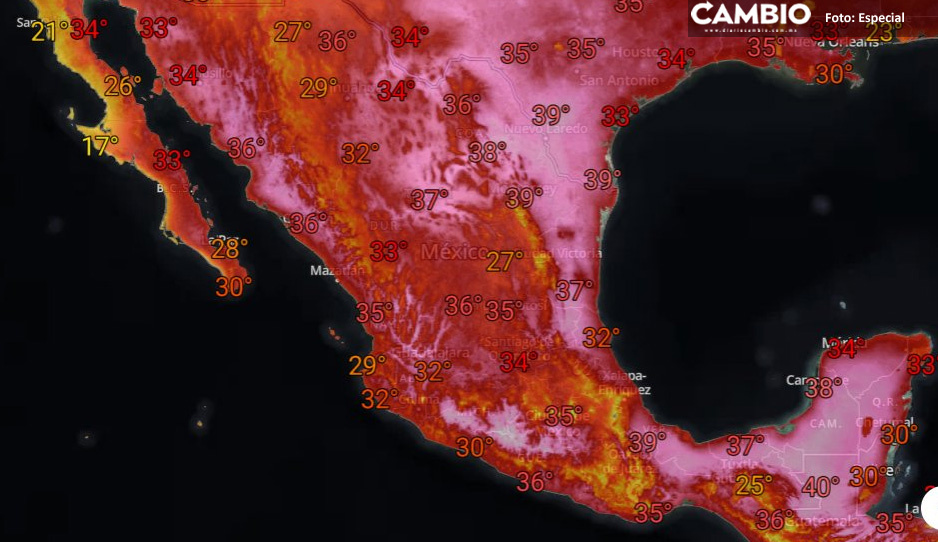 Alertan por altas temperatura en Puebla y el resto del país a partir de este lunes