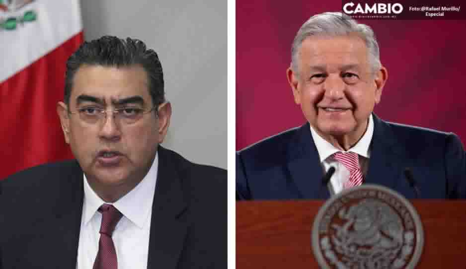 AMLO felicita a Sergio Salomón por su primer año de gobierno (VIDEO)