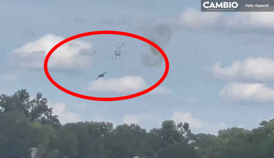 ¡BUM! Avión de combate se estampa vs edificio en Detroit (VIDEO)