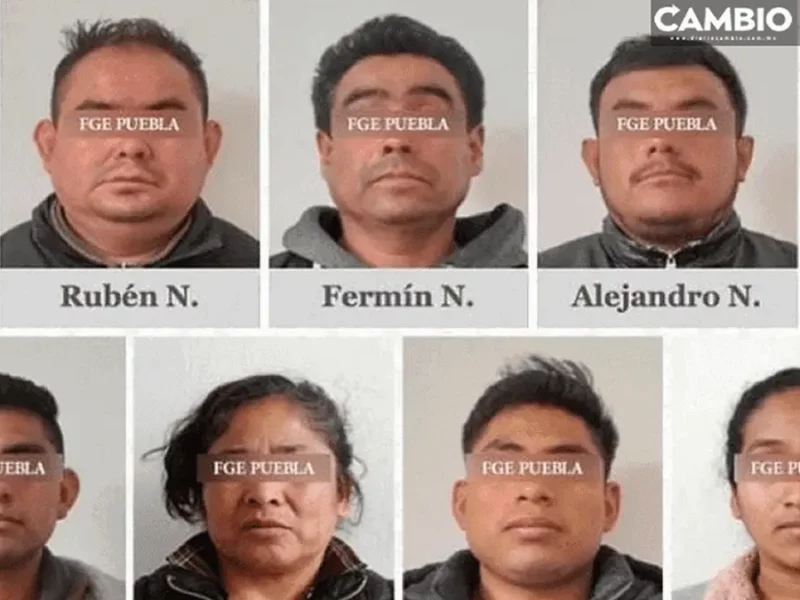 secuestradores de nueve mujeres en Acajete