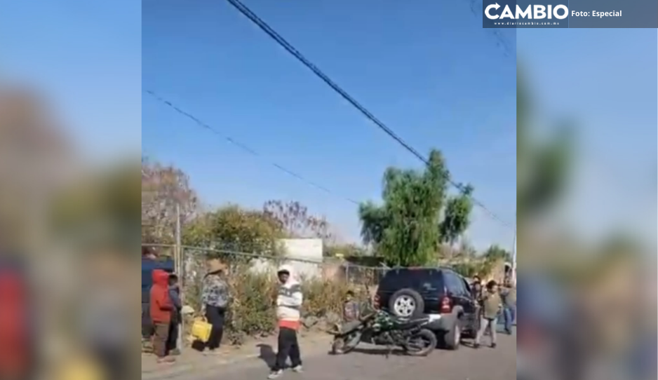 ¡Ya los tenía hartos! Vecinos intentan linchar a presunto delincuente en Atlixco