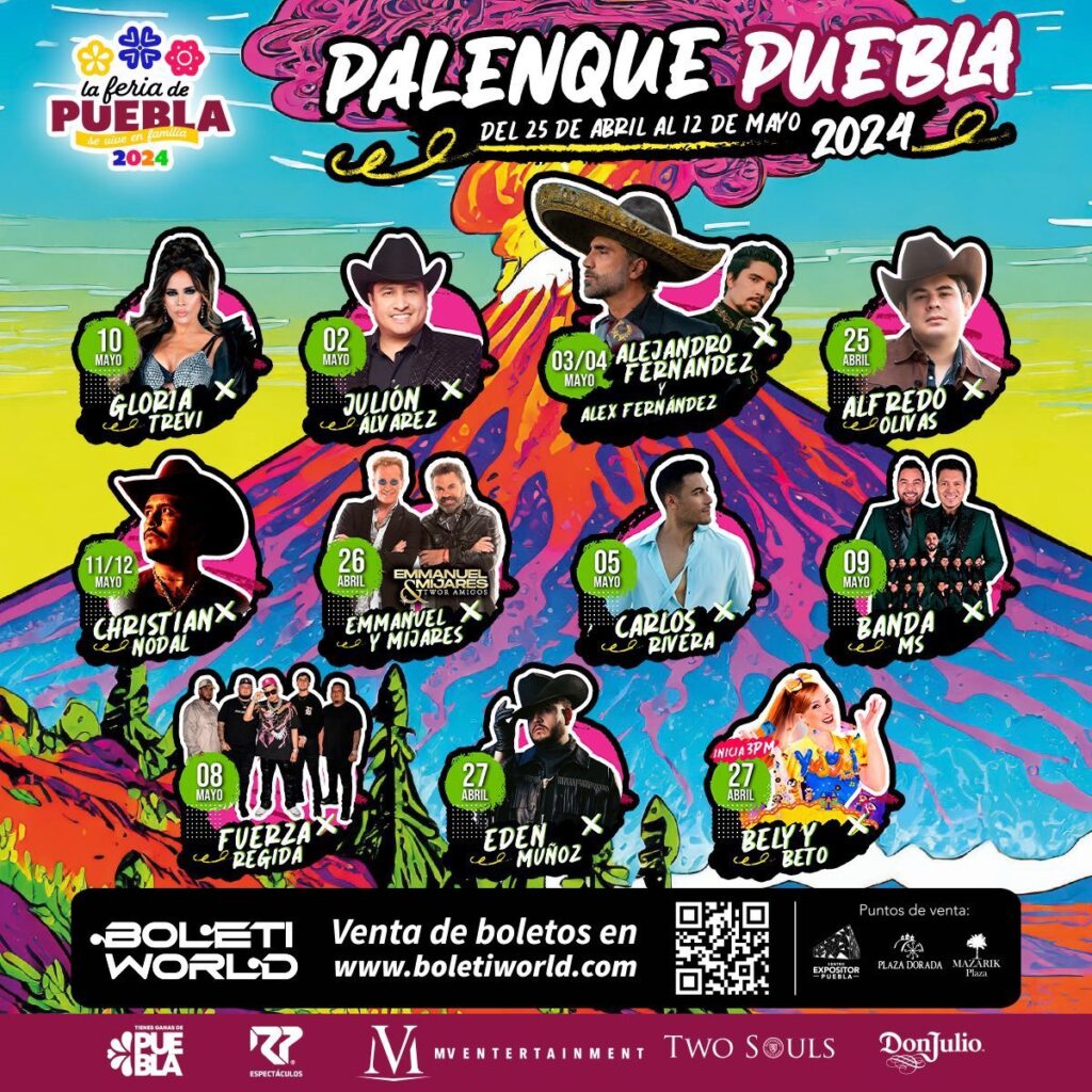 Cartél del Palenque de la Feria de Puebla 2024