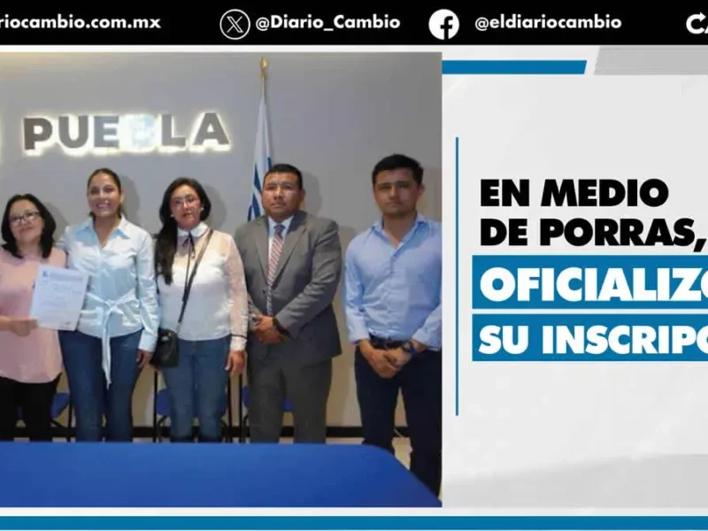 Lupita Cuautle se registra como precandidata a la alcaldía de San Andrés Cholula