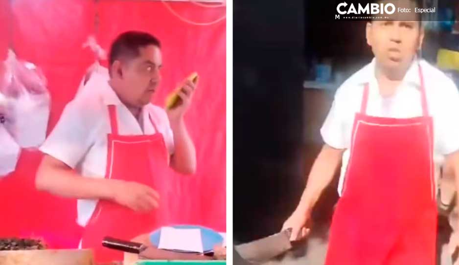 VIDEO: Taquero 'sicario' agrede y amenaza a mujer en la CDMX