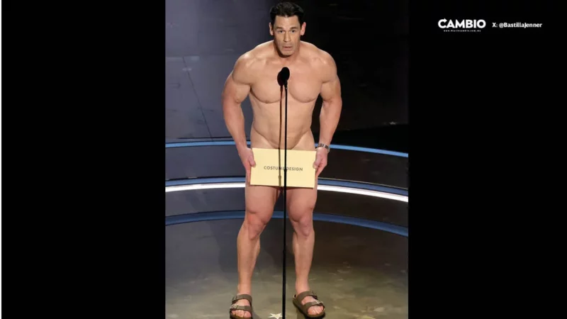 ¡Enciende las redes! John Cena aparece sin ropa en la entrega de los Premios Oscar (VIDEO)