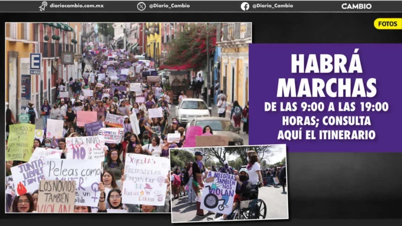 8 marchas feministas del 8M desquiciarán la ciudad; estas son las rutas y horarios