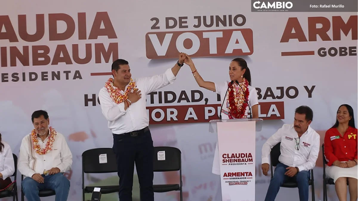 Armenta descarta fractura interna en Morena; le promete a Sheinbaum arrasar en Puebla (VIDEO)