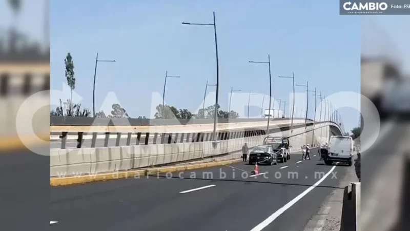 Abatido presunto delincuente en enfrentamiento en la Autopista México-Puebla