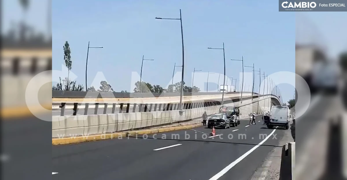 Abatido presunto delincuente en enfrentamiento en la Autopista México-Puebla