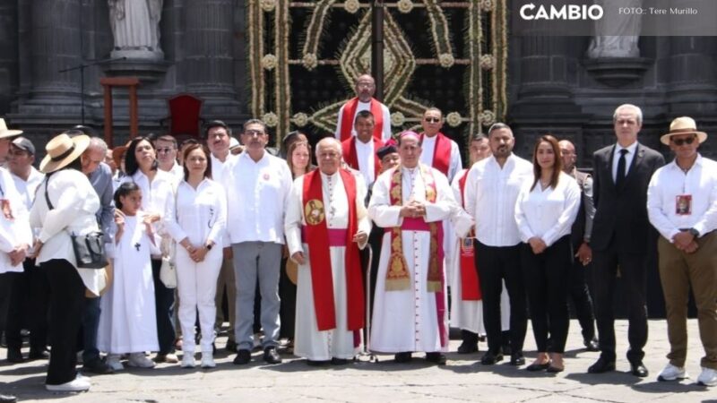 Sergio Salomón y Adán Domínguez participan en la Procesión de Viernes Santo 