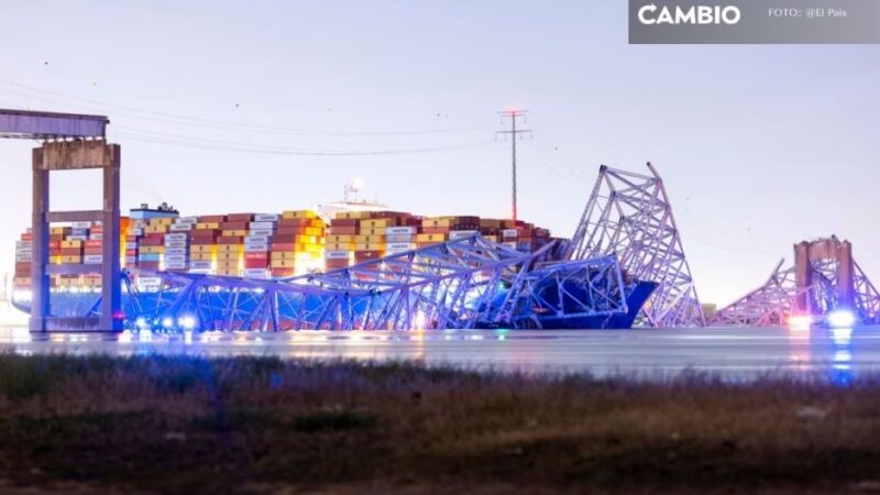 VIDEO: ¡Tragedia! Barco carguero choca contra puente en Baltimore y lo derrumba, autos cayeron al río