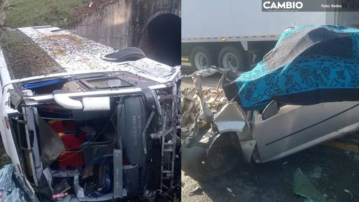 Choque entre auto y autobús deja un muerto en la México-Tuxpan