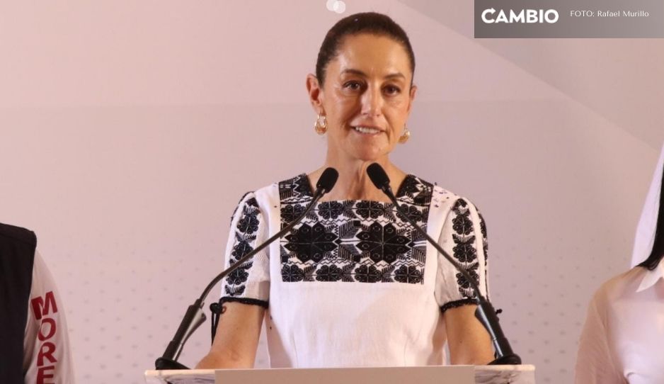 Anuncia Sheinbaum tres proyectos para Puebla: uno será el Tren México-Puebla