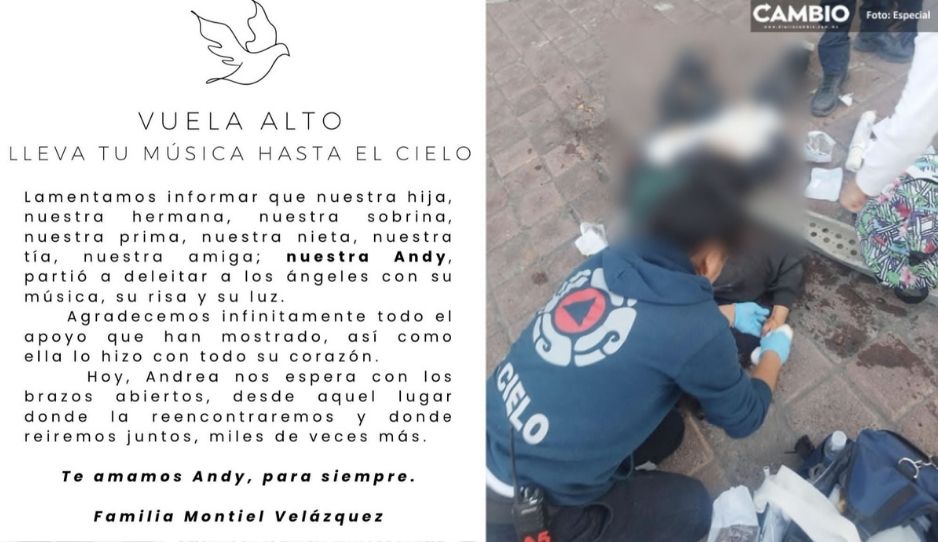Andrea, estudiante de la BUAP arrollada por conductor ebrio, falleció tras un mes hospitalizada