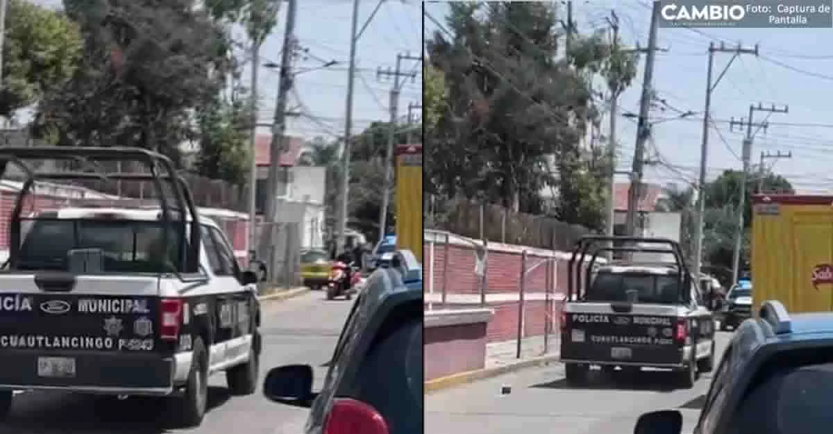 Cuatro detenidos y un auto asegurado, saldo de la balacera en Momoxpan