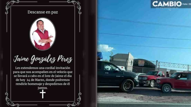 Velarán a Jaime González en el lote de autos los "Maizeros", lugar donde lo asesinaron