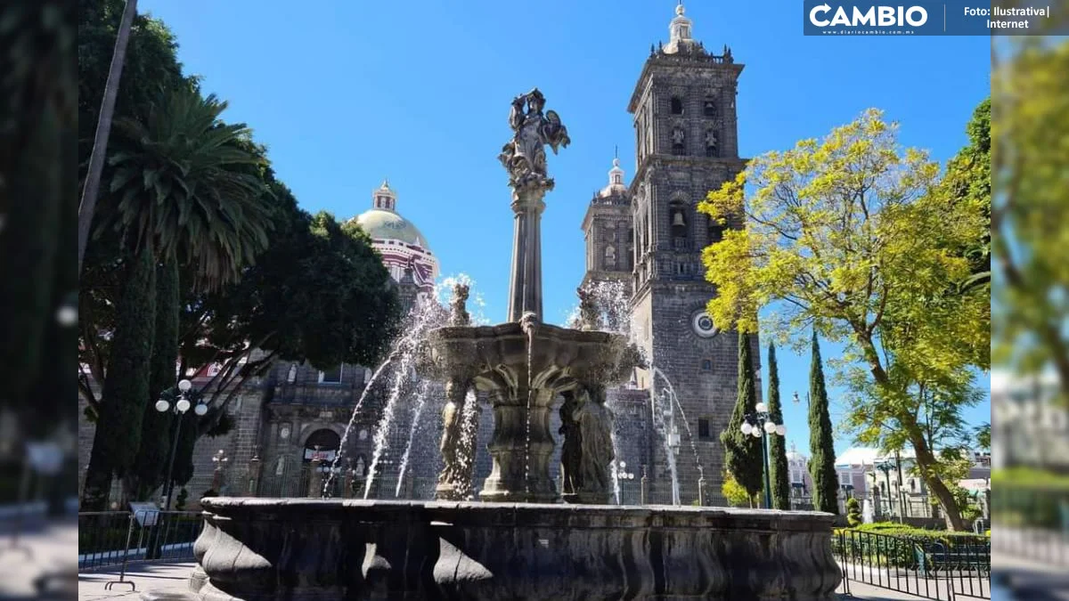 ¡Qué sad! Fuente de San Miguel deja de funcionar por ceniza del Popocatépetl (VIDEO)