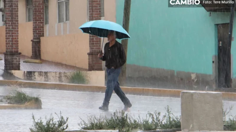¡Saquen el paraguas! Pronostican lluvias en Puebla